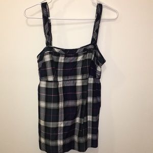 {American Eagle} plaid sleeveless top